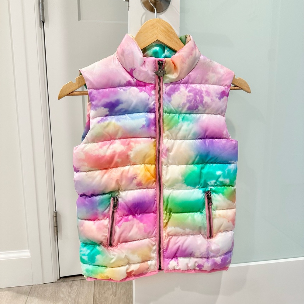 NWOT Appaman Multicolor Tie-Dye Puffer Vest 🌈